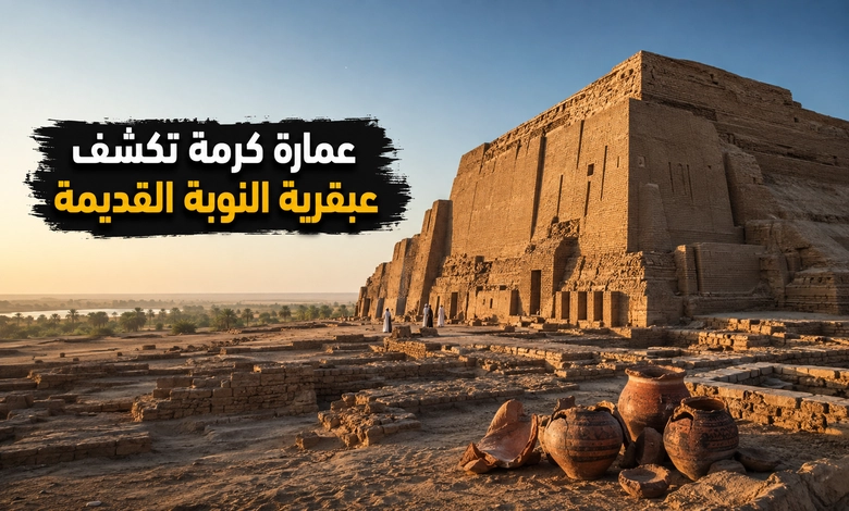 كرمة حضارة النوبة القديمة إرث سوداني منسي كرمة حضارة النوبة القديمة والعمارة الأثرية الفريدة