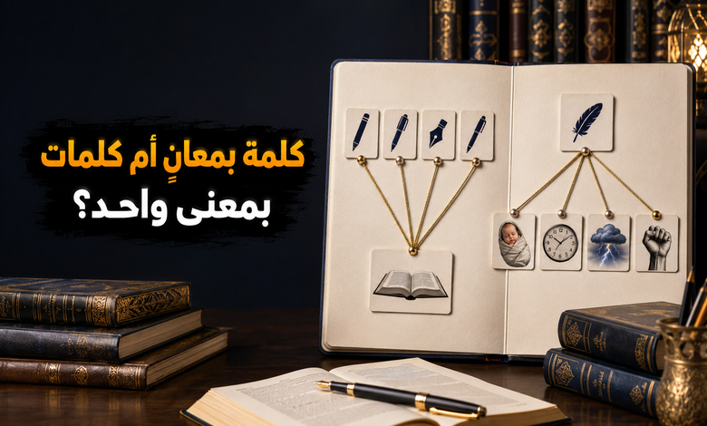 ما الفرق بين المشترك اللفظي والترادف في اللغة العربية؟ ما الفرق بين المشترك اللفظي والترادف في اللغة العربية؟