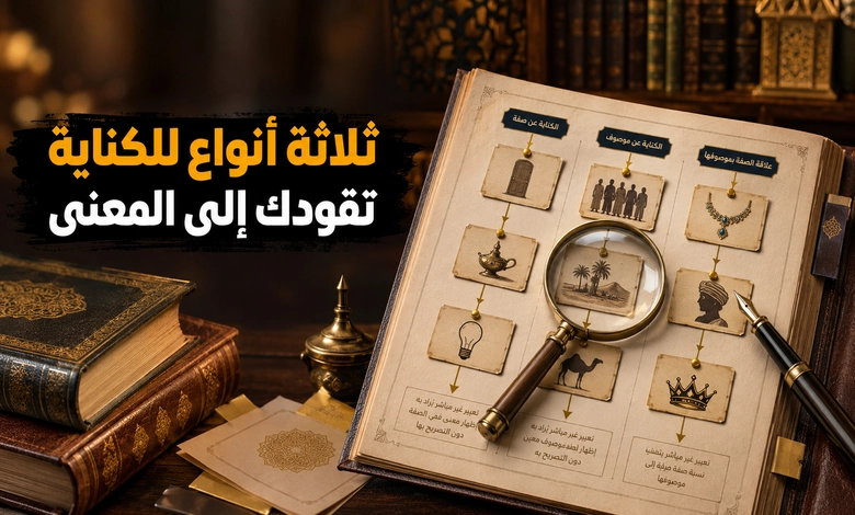 أنواع الكناية عن صفة وعن موصوف وعن نسبة مدخل إلى أنواع الكناية في علم البيان