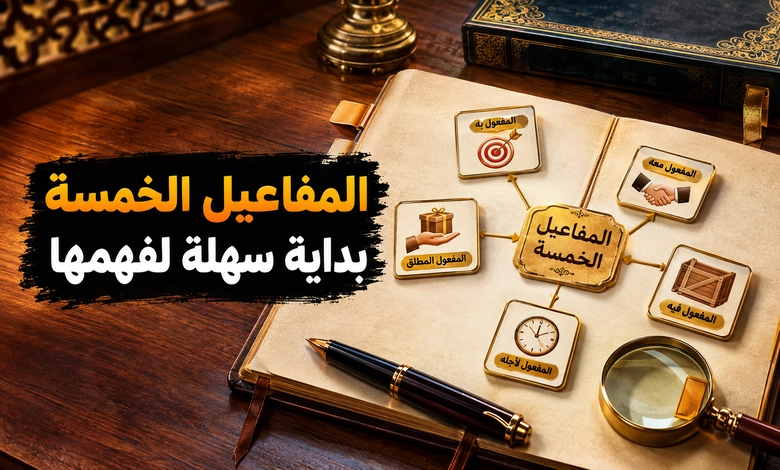 دليل شامل لفهم المفاعيل الخمسة في اللغة العربية مدخل إلى المفاعيل الخمسة في اللغة العربية