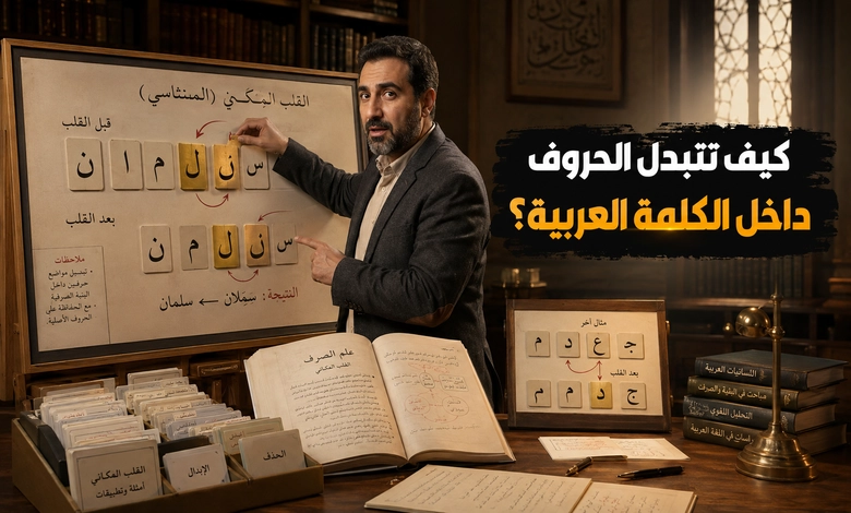 مفهوم ظاهرة القلب المكاني في اللغة العربية وأهم شواهدها اللغوية مدخل إلى ظاهرة القلب المكاني في بنية الكلمة العربية