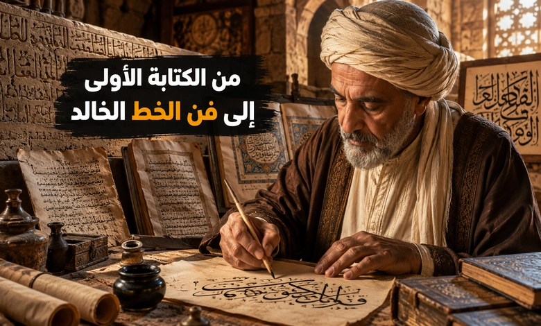 مسار الكتابة العربية وفن الخط عبر العصور 