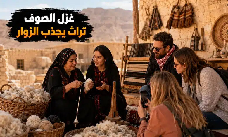 غزل الصوف بمعان وحكاية صناعة بيوت الشعر من وبر الإبل مستقبل غزل الصوف بمعان ودوره في السياحة التراثية