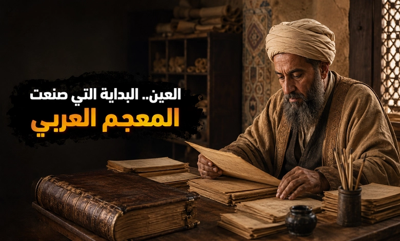 إسهامات الخليل بن أحمد الفراهيدي في اللغة العربية معجم العين ودور الخليل في تأسيس صناعة المعاجم العربية