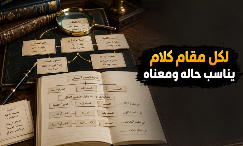 مقتضى الحال وأحوال الإسناد في علم المعاني
