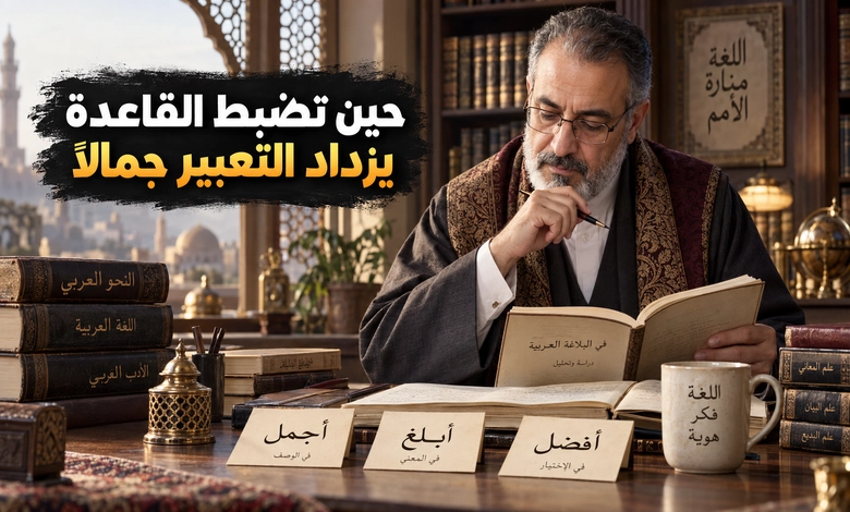اسم التفضيل صياغته وأحكامه وقواعده التي تضبط جمال اللغة العربية أثر اسم التفضيل في الحفاظ على جمال العربية