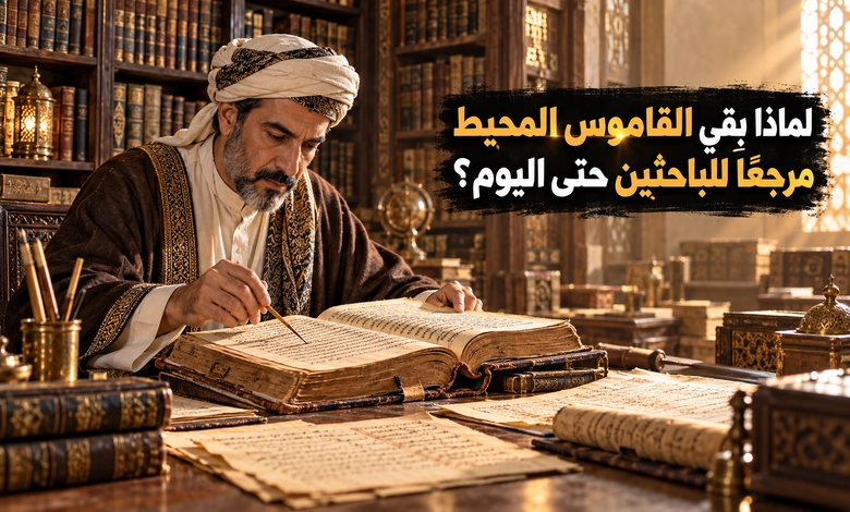 القاموس المحيط للفيروزآبادي منهج فريد ومعجم أثرى العربية أثر القاموس المحيط في العربية وقيمته للبحث اللغوي