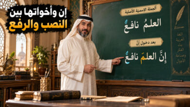 أخوات إن الناسخة وأثرها في الجملة الاسمية بين نصب ورفع