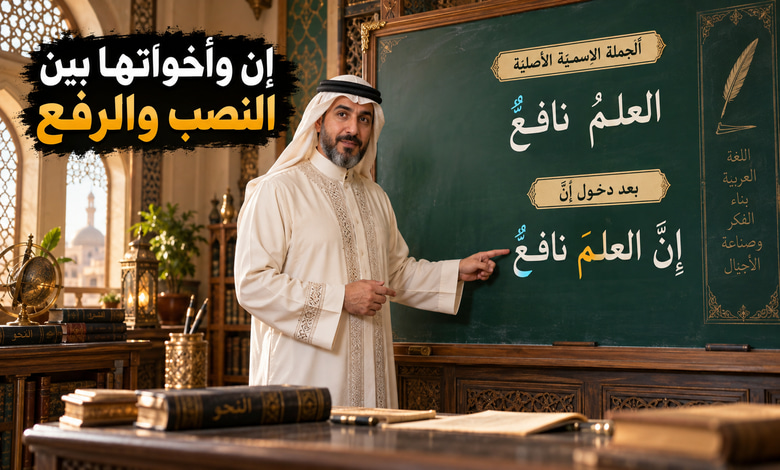 أخوات إن الناسخة وأثرها في الجملة الاسمية بين نصب ورفع أخوات إن الناسخة وأثرها في الجملة الاسمية بين نصب ورفع