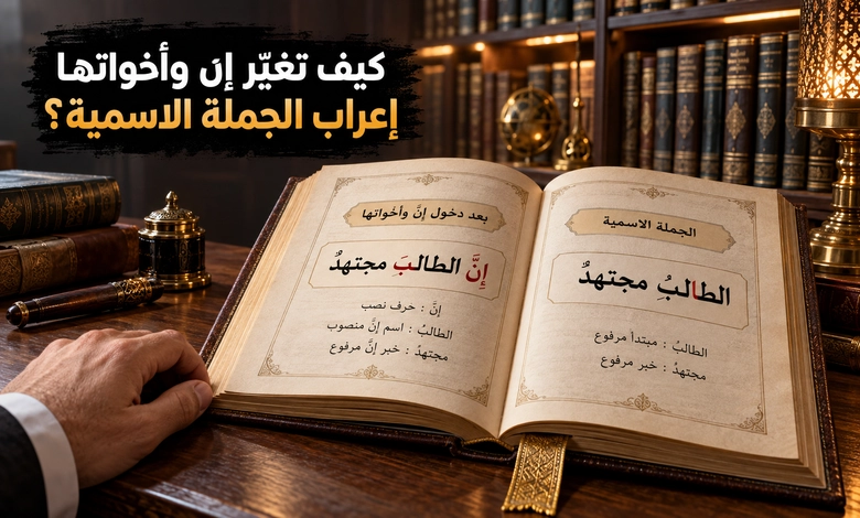 أخوات إن الناسخة وأثرها في الجملة الاسمية بين نصب ورفع أخوات إن الناسخة ودورها في تغيير إعراب الجملة الاسمية