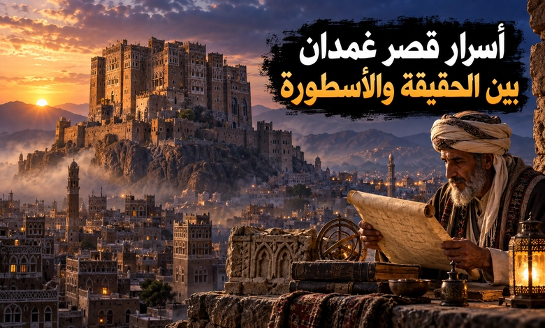 قصر غمدان في اليمن حكاية مجد وأسطورة خلدها التاريخ أسطورة قصر غمدان وأسراره بين الحقيقة والخيال