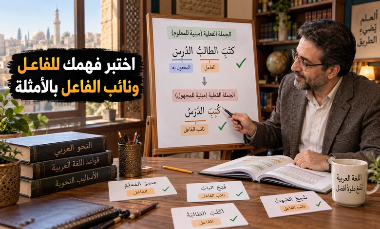 الفرق بين الفاعل ونائب الفاعل وأحكام كل منهما في الجملة أمثلة وتطبيقات نحوية على الفاعل ونائب الفاعل