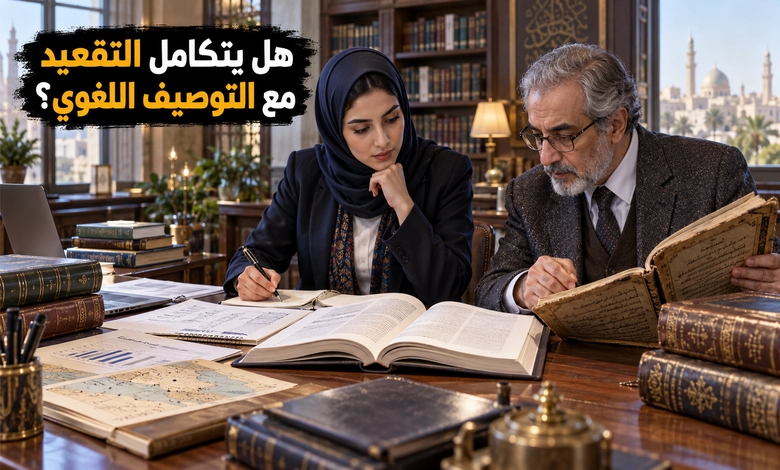 المنهج المعياري والمنهج الوصفي في دراسة العربية بين التقعيد والتوصيف إشكالية التقعيد والتوصيف وآفاق التكامل بين المنهج المعياري والمنهج الوصفي