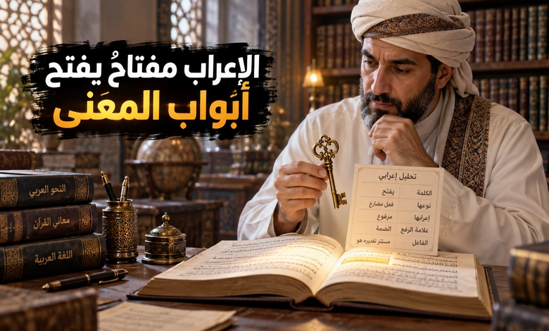 قواعد إعراب الجمل بين محل يضبط المبنى وفهم يكشف المعنى الإعراب مفتاح فهم المعنى في اللغة العربية