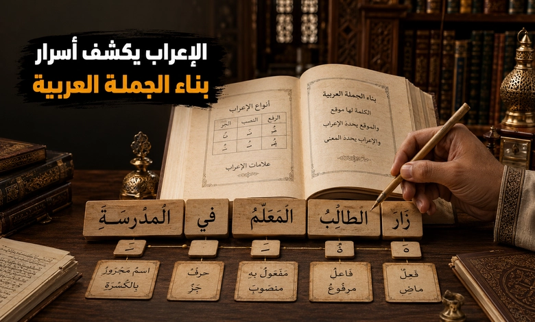 الإعراب والنحو وخصائص بناء الجملة العربية
