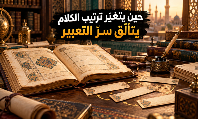 التقديم والتأخير في اللغة العربية أسرار الترتيب وروعة التعبير التقديم والتأخير في اللغة العربية أسرار الترتيب وروعة التعبير