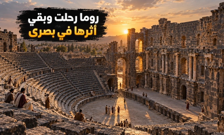 بصرى الشام مسرح الرومان وشاهد الحضارة عبر الزمان الحضارة الرومانية في بصرى وأثرها التاريخي