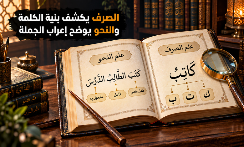 الفرق بين علم الصرف وعلم النحو بين بنية الكلمة وإعراب الجملة الفرق بين علم الصرف وعلم النحو بين بنية الكلمة وإعراب الجملة
