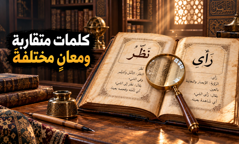 الفروق اللغوية بين الكلمات المتقاربة في العربية ودقة المعنى والمبنى الفروق اللغوية بين الكلمات المتقاربة في العربية ودقة المعنى والمبنى