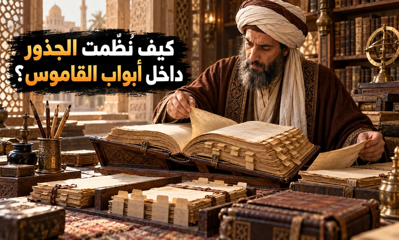 القاموس المحيط للفيروزآبادي منهج فريد ومعجم أثرى العربية ترتيب القاموس المحيط ونظام الأبواب والفصول والجذور