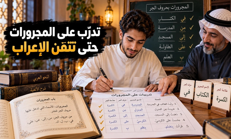 المجرورات في اللغة العربية قواعد الجر وأدواته وأسرار إعرابه تطبيق قواعد المجرورات وإتقان الإعراب بالأمثلة والتدريبات