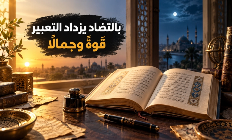 جمال التضاد وقيمته البلاغية في العربية
