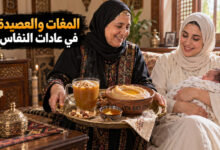 عادات الأكل والزيارة للمرأة النفساء عند العرب بين المغات والعصيدة