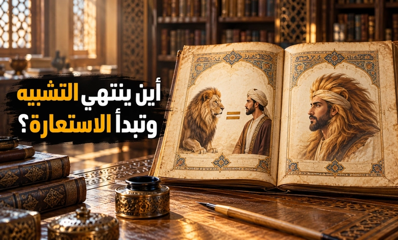 أركان الاستعارة بين المستعار منه والمستعار له وسر جمال البيان علاقة الاستعارة بالتشبيه وأوجه الاختلاف بينهما