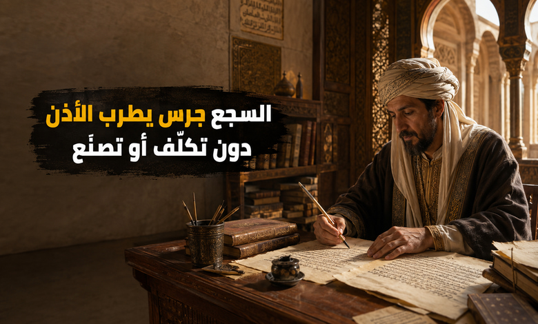 فن السجع في النثر العربي جرس يطرب الأذن وميزان يمنع التكلف فن السجع في النثر العربي جرس يطرب الأذن وميزان يمنع التكلف