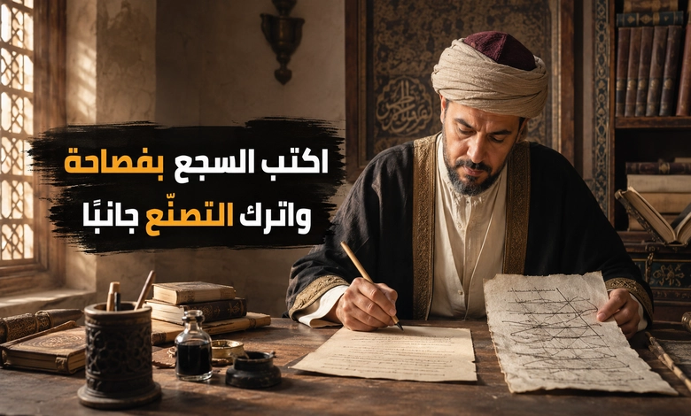 فن السجع في النثر العربي جرس يطرب الأذن وميزان يمنع التكلف كيفية كتابة السجع بأسلوب فصيح بعيد عن التصنع