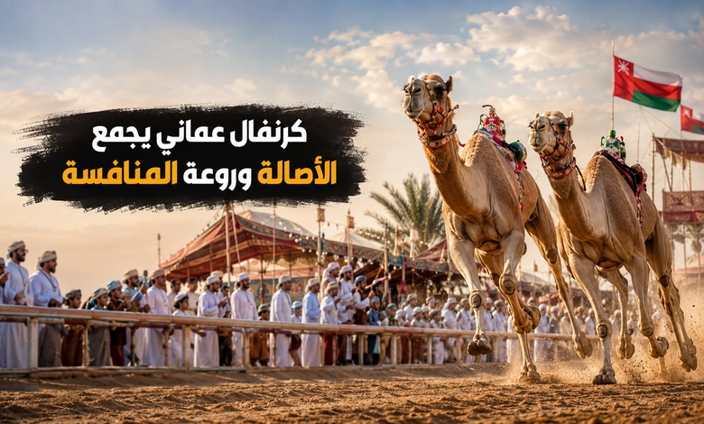 مهرجان الفليج للهجن كرنفال عماني يجمع الأصالة وجمال المنافسة
