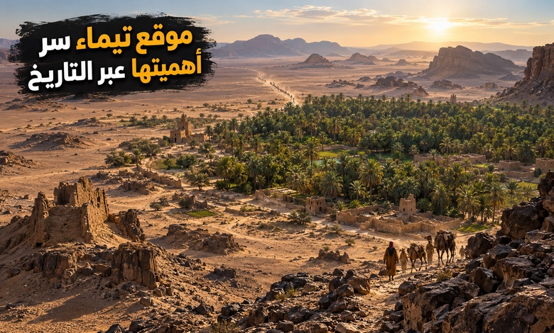 موقع مدينة تيماء الجغرافي وأهمية موقعها 