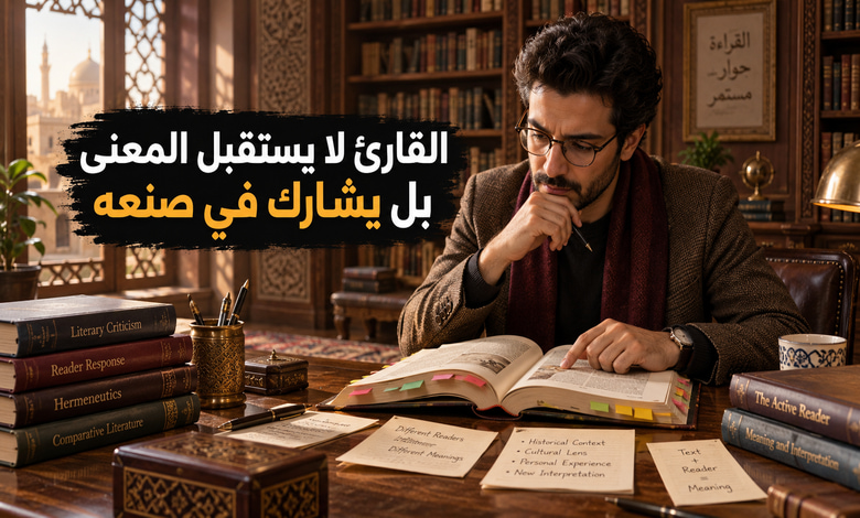 نظرية التلقي في النقد الأدبي ودور القارئ في صناعة المعنى نظرية التلقي في النقد الأدبي ودور القارئ في صناعة المعنى