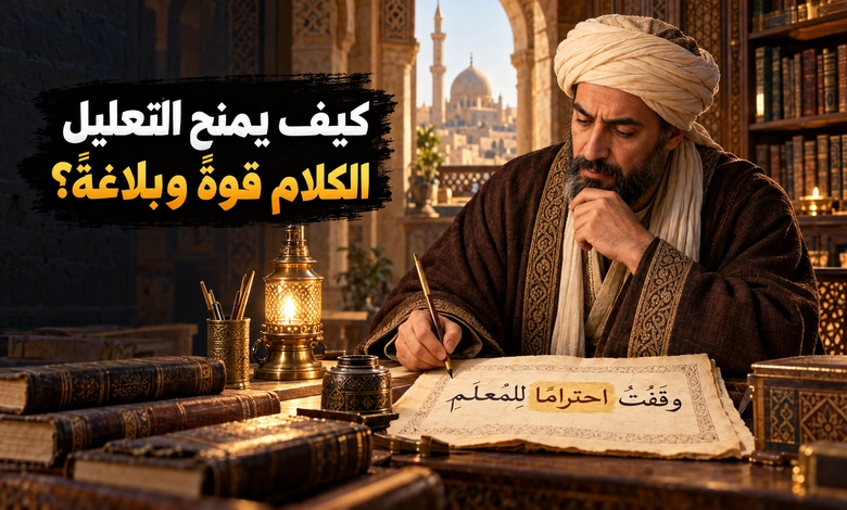 المفعول لأجله وأسرار التعليل في العربية بين دقة المعنى وضبط المبنى أسرار التعليل في العربية وأثر المفعول لأجله في البلاغة ودقة التعبير