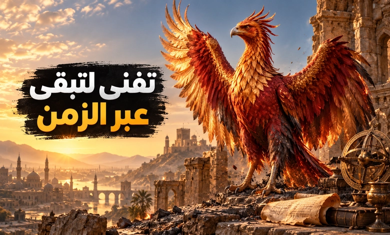 أسطورة طائر العنقاء في التراث العربي من رماد الفناء إلى سر البقاء أسطورة العنقاء بين الفناء والبقاء وامتدادها في الوعي الإنساني