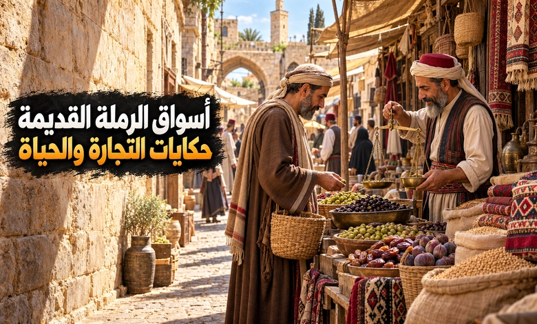 مدينة الرملة القديمة في فلسطين أسواق وآثار تروي مجد الديار أسواق الرملة وحركة البيع والشراء في المدينة