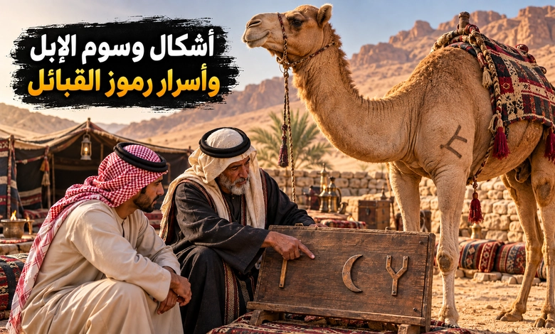 وسم الإبل عند القبائل رموز تصون الملكية وشعارات تروي الهوية أشكال وسوم الإبل وأنواعها ومعاني الرموز القبلية