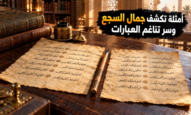 السجع في اللغة العربية إيقاع يطرب الأسماع ويقوي الإقناع أمثلة على السجع مع شرح مواضع الجمال