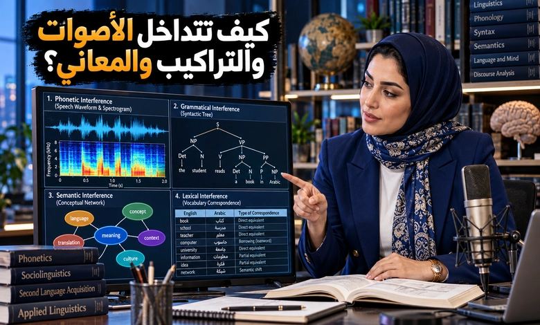 أنواع التداخل اللغوي ومظاهره الصوتية والنحوية والدلالية والمعجمية
