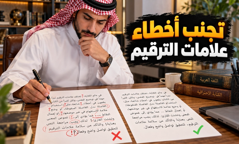 علامات الترقيم في اللغة العربية رموز تضبط المعنى وتوضح المبنى إتقان علامات الترقيم وتجنب الأخطاء الشائعة في الكتابة