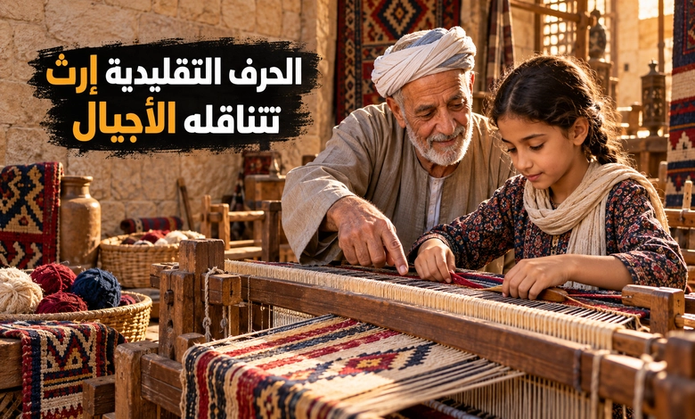 استدامة الحرف التقليدية ونقل مهاراتها للأجيال
