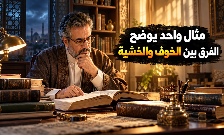استعمال الخوف والخشية في العربية وأمثلة توضح الفرق 