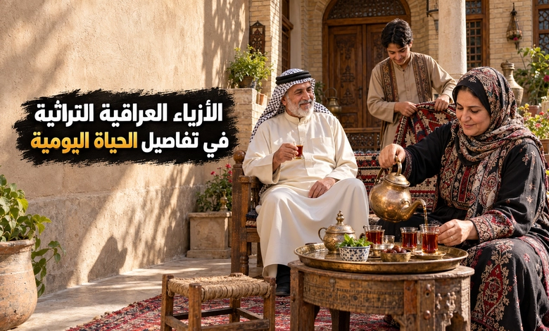 الأزياء التراثية العراقية بين تنوع الألوان وذاكرة المكان الأزياء التراثية العراقية في سياق الحياة اليومية