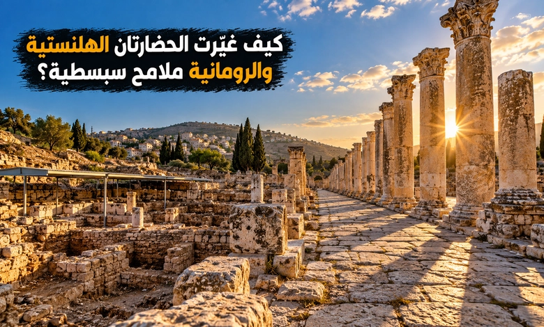 مدينة سبسطية التاريخية حكاية حضارات تعاقبت فوق تلال فلسطين التحولات الهلنستية والرومانية في سبسطية