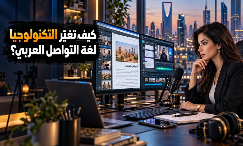 التداخل اللغوي في العصر الحديث وتأثير العولمة والإعلام والتكنولوجيا في العربية
