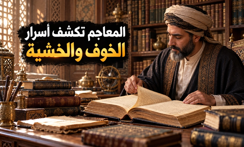 الخوف والخشية في المعاجم وكتب الفروق اللغوية 