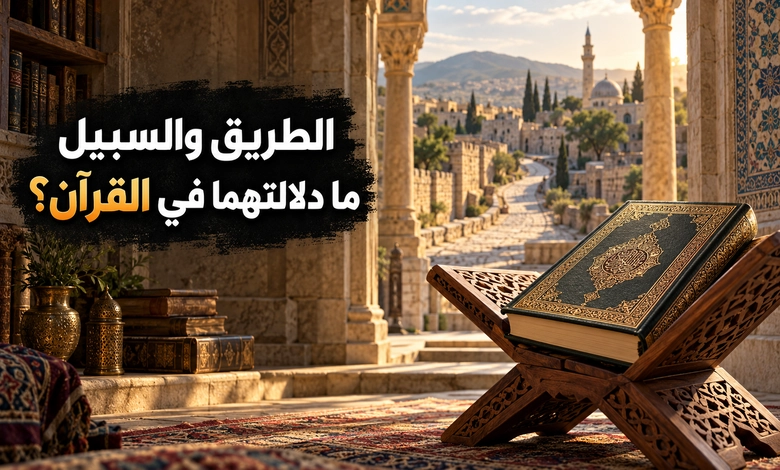 الفرق بين الطريق والسبيل من أصل المعنى إلى دقة التعبير الطريق والسبيل في الاستعمال القرآني