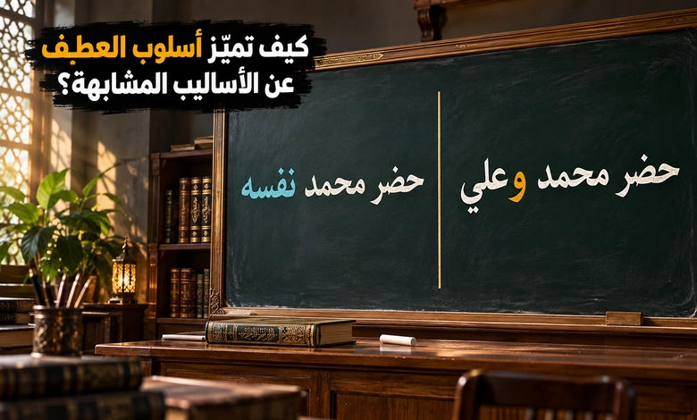 أسلوب العطف في اللغة العربية حروف تربط الكلام وتوضح المعنى الفرق بين أسلوب العطف والأساليب النحوية المشابهة له