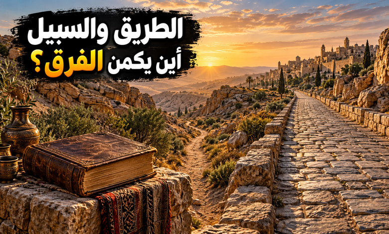 الفرق بين الطريق والسبيل من أصل المعنى إلى دقة التعبير الفرق بين الطريق والسبيل من أصل المعنى إلى دقة التعبير