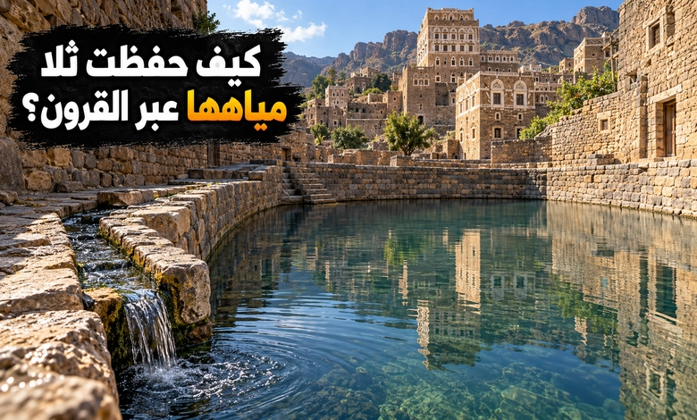المياه في ثلا ووسائل جمعها وتخزينها 